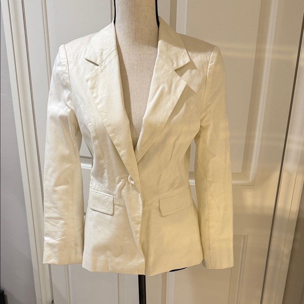 Elegant white Women's Blazer